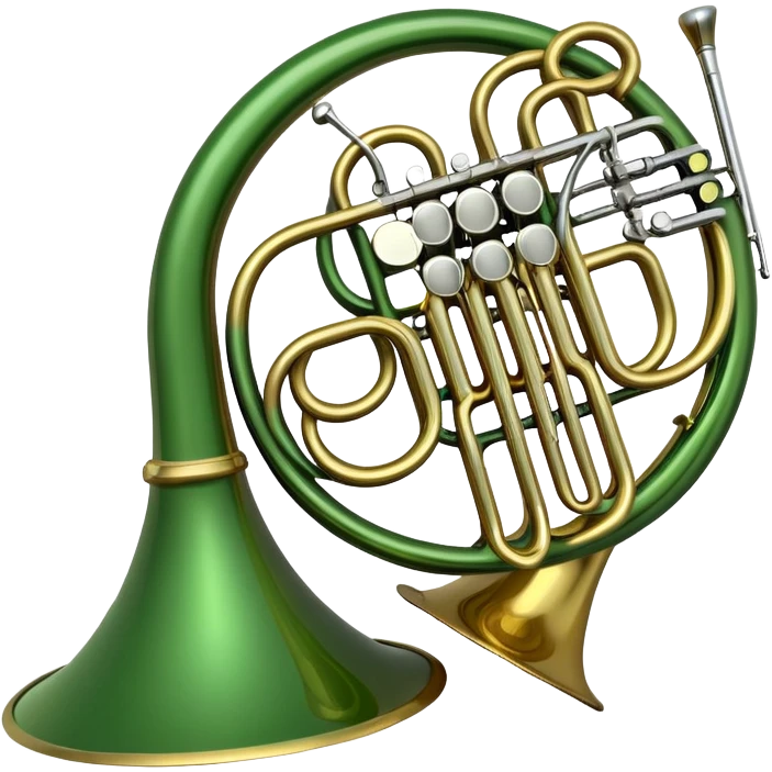 green round horn instrument  emoji