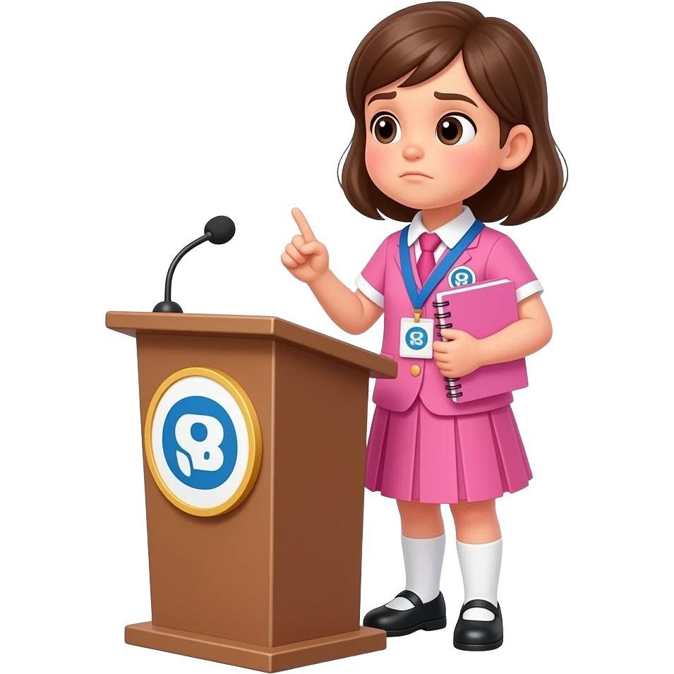 pink spelling bee emoji