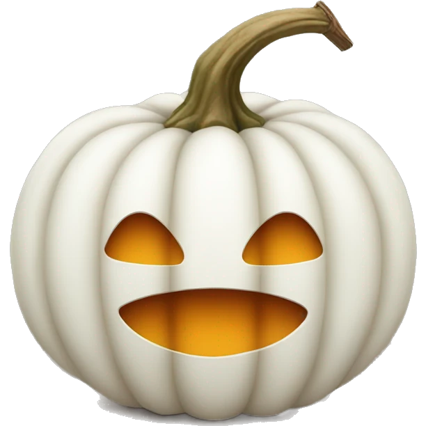 White pumpkin emoji