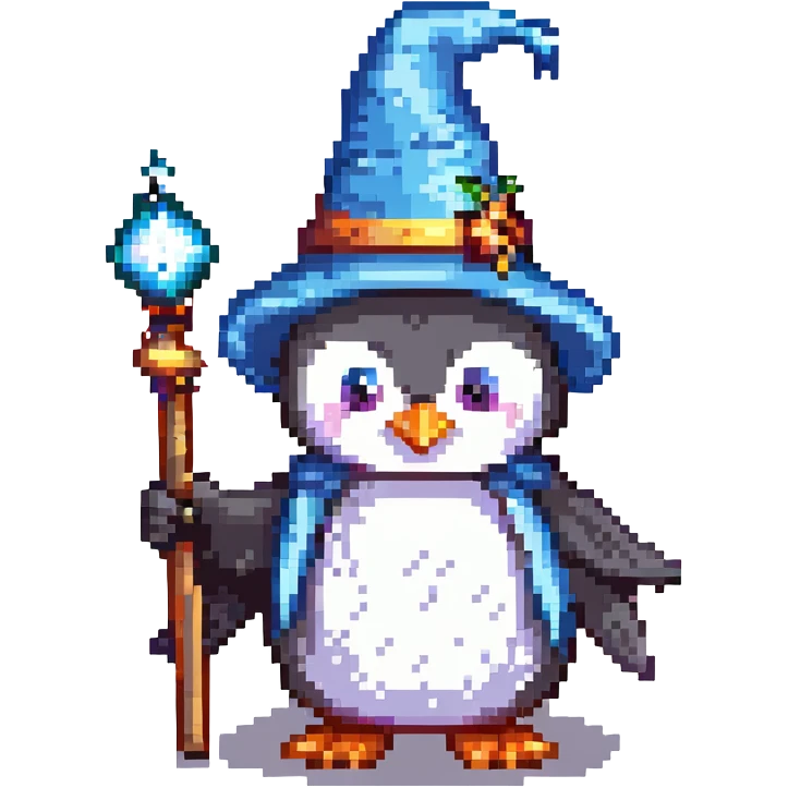 penguin wizard emoji