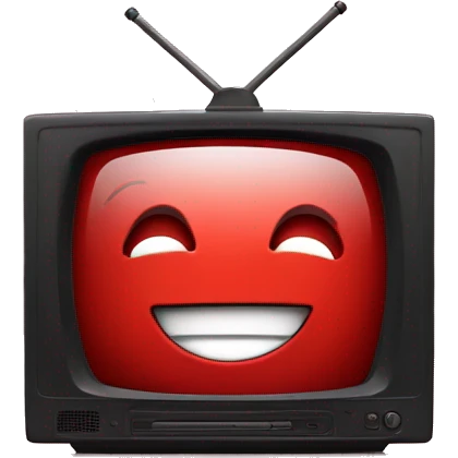 modetelevision with happy redscreenn  emoji