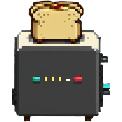 Toaster with bread emoji