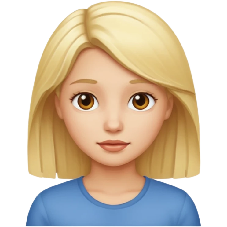 Blond girl emoji
