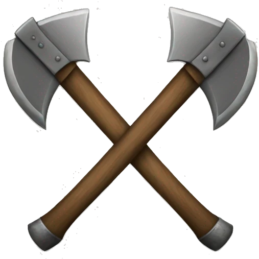crossed axes emoji