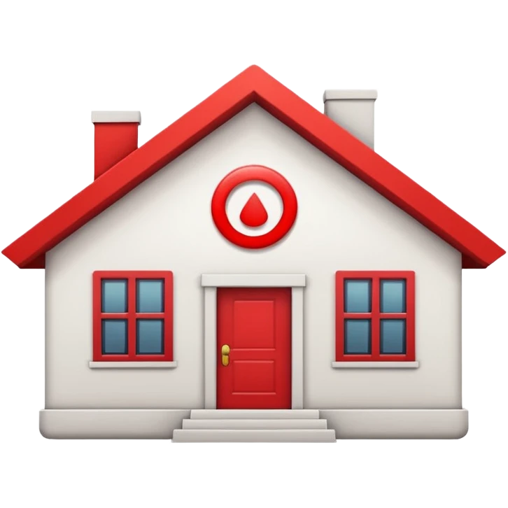 house with cancel slash circle over top like it's saying "NO HOUSE" emoji