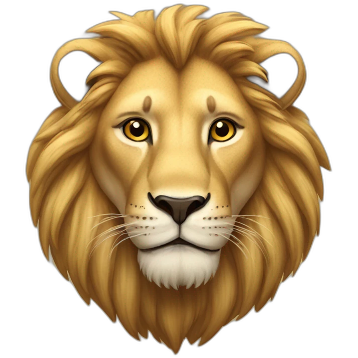 Lion dans la savane emoji