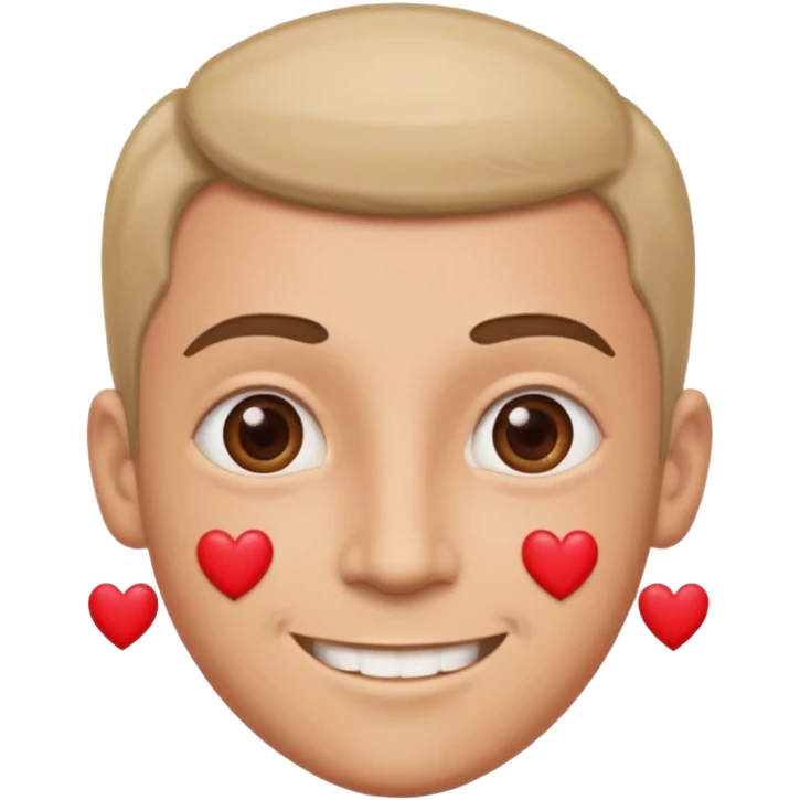 Ninja ojos de corazónes hombre emoji