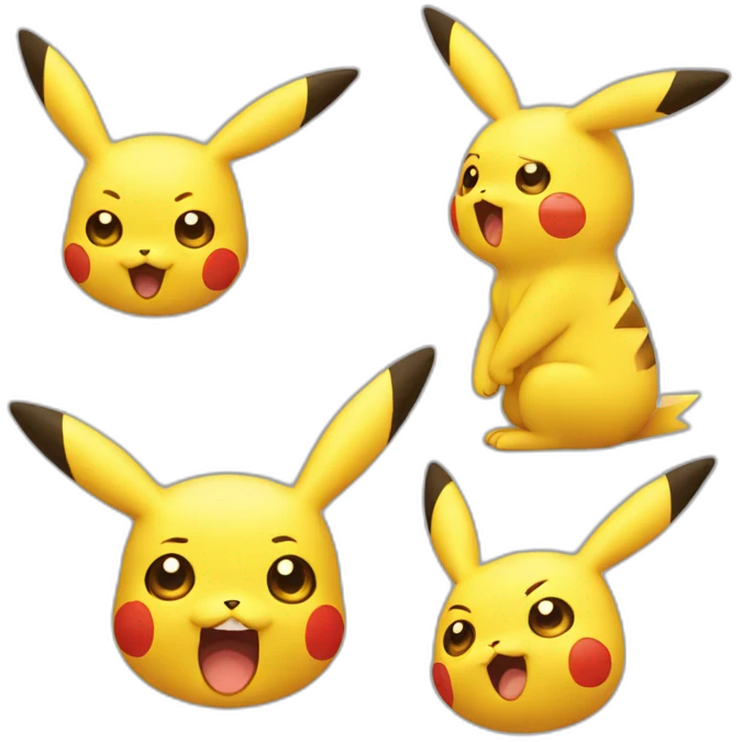 pikachu shocked face emoji
