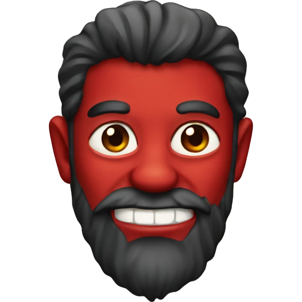 devil with beard emoji
