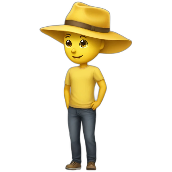 yellew hat emoji