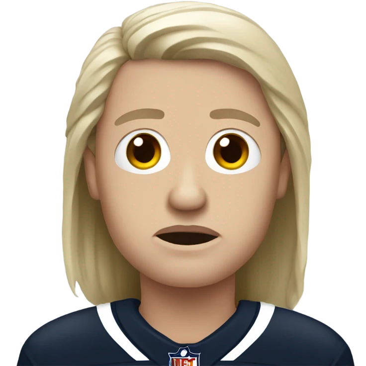 Sad  white Chicago bears fan  emoji