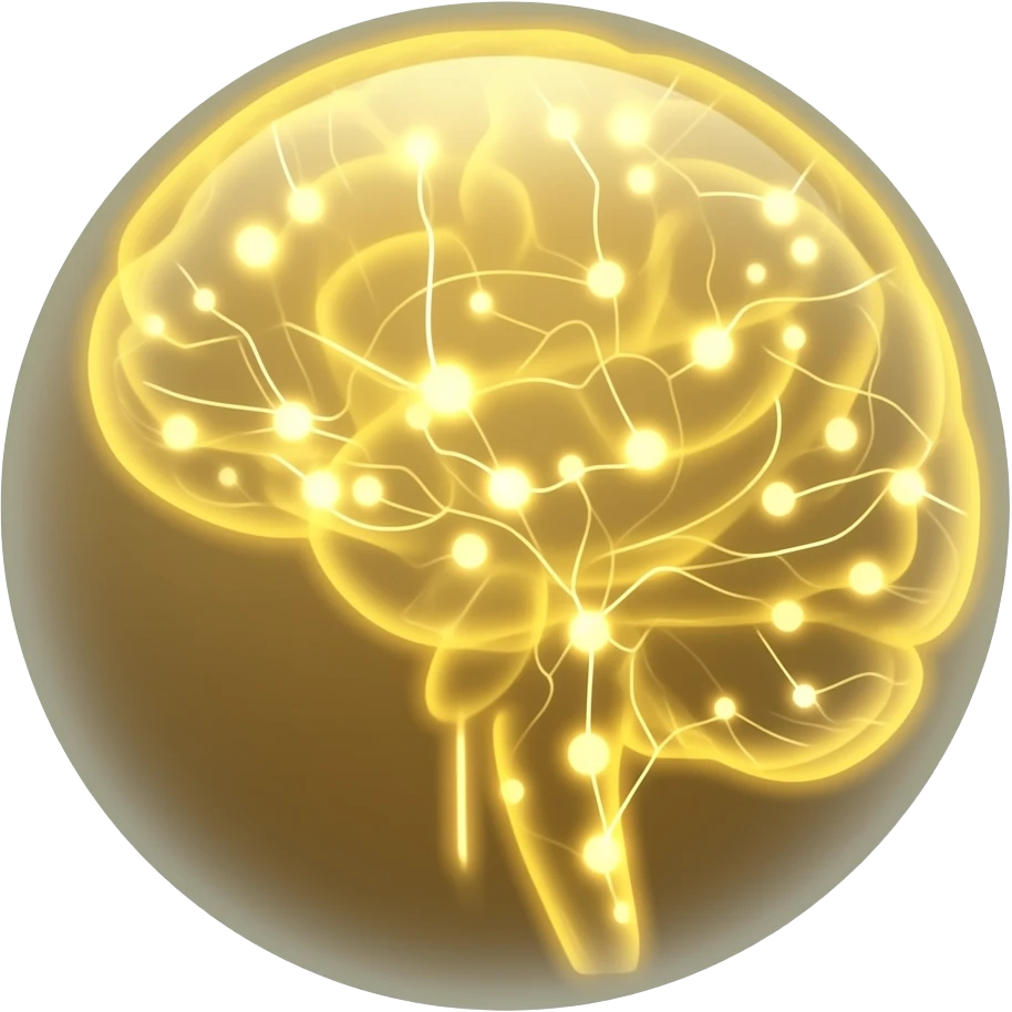 gold receiving-sensory-signals-glowing-neural-connections,-artistic-concept-of-perception,-futuristic,-soft-glow,-clean-aesthetic emoji