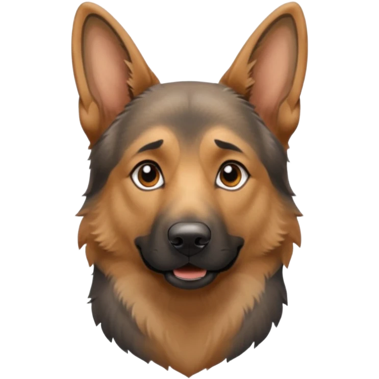 grayish dusty german shepard emoji