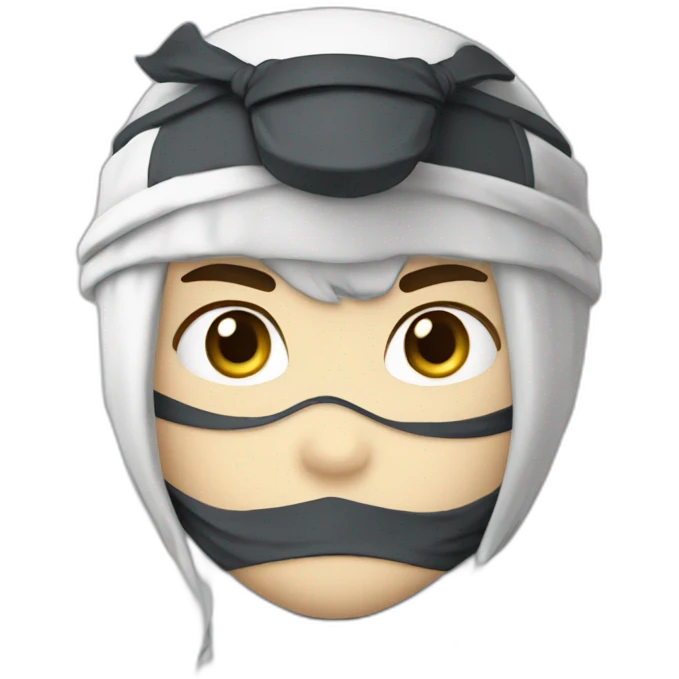 Ninja blanc emoji