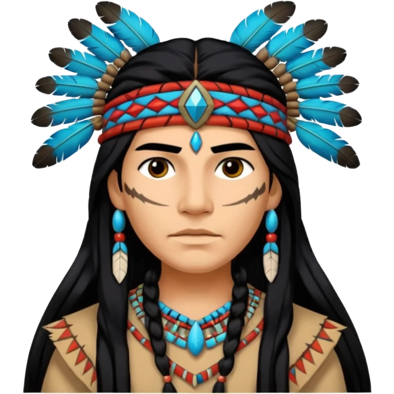 hemstar in a Native American costume emoji