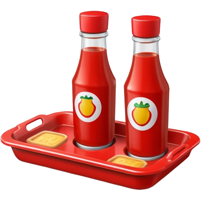 a ketchup  tray emoji