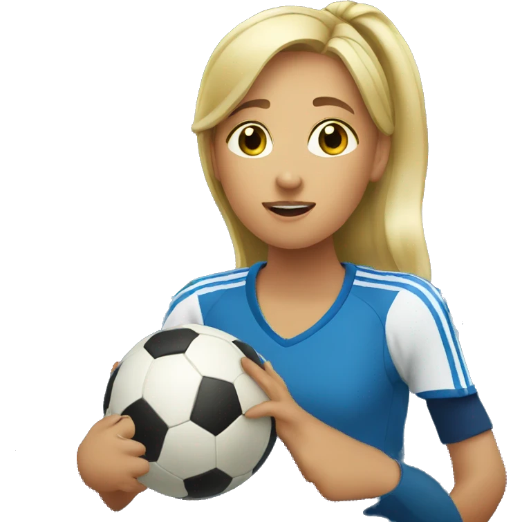 girls watching soccer game emoji