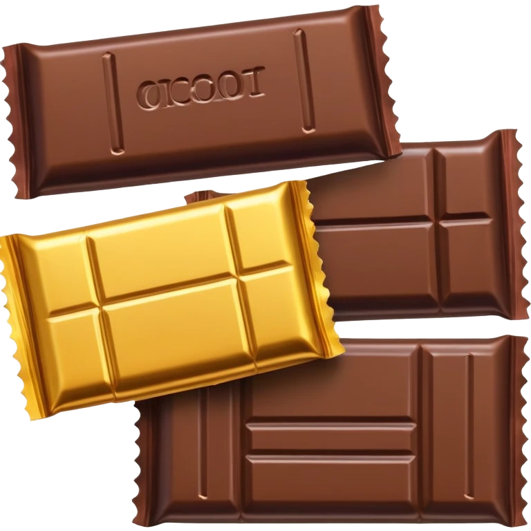 Chocolate bar multy colors emoji