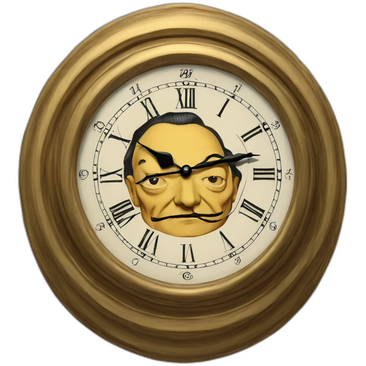 salvador dali clock emoji