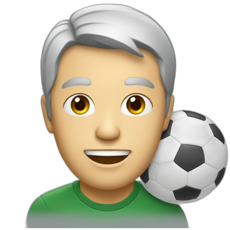 Télé avec match de foot  emoji