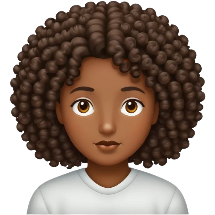 Curly hair  emoji