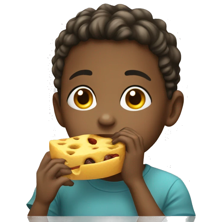 child eating emoji