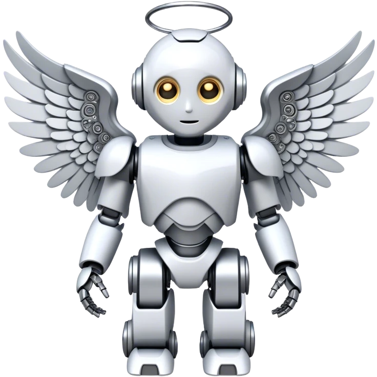 Robot angel emoji