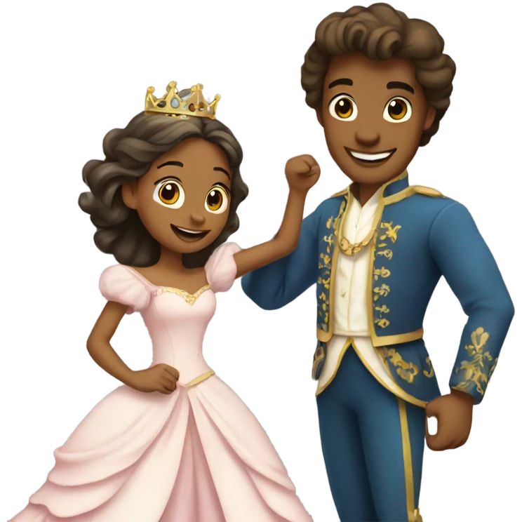 Dancing Princess With Her Prince emoji