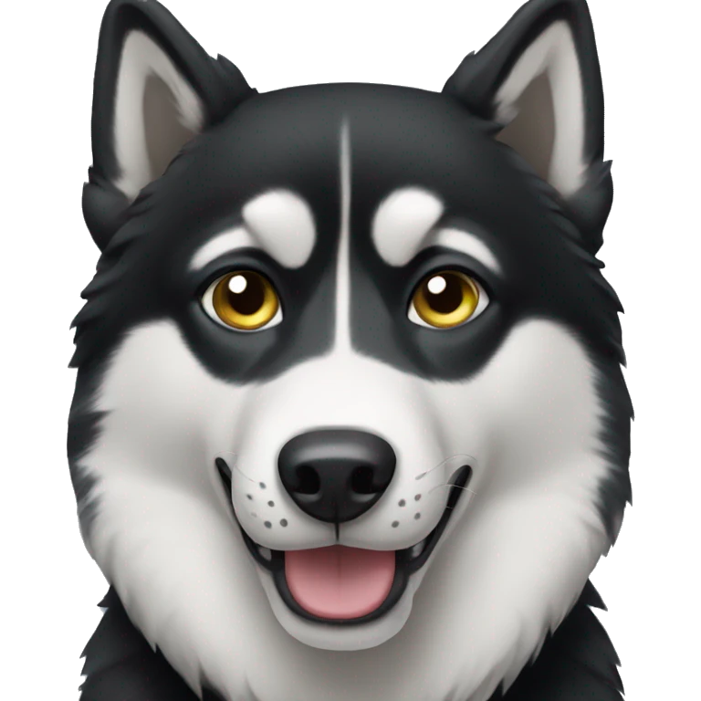 black husky emoji