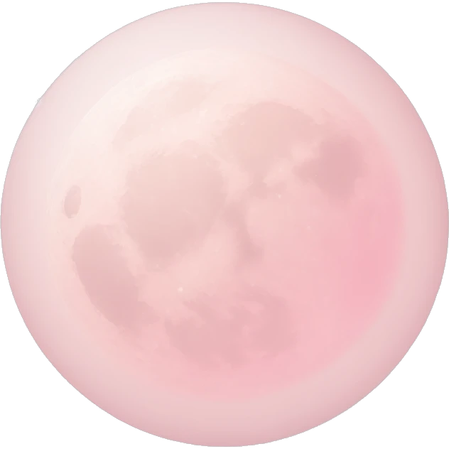 pastel pink moon emoji