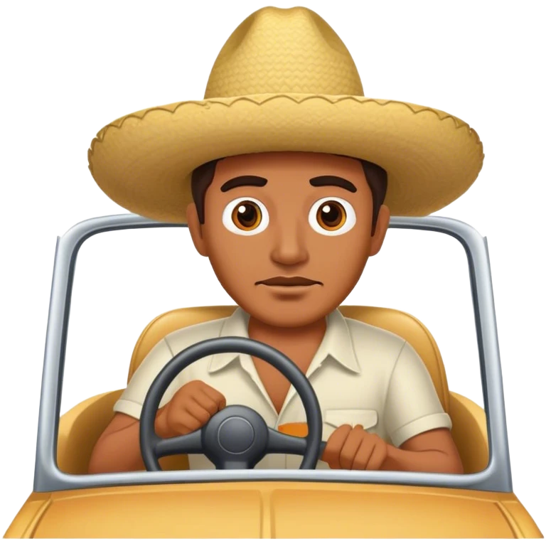 Driving Mexican man emoji