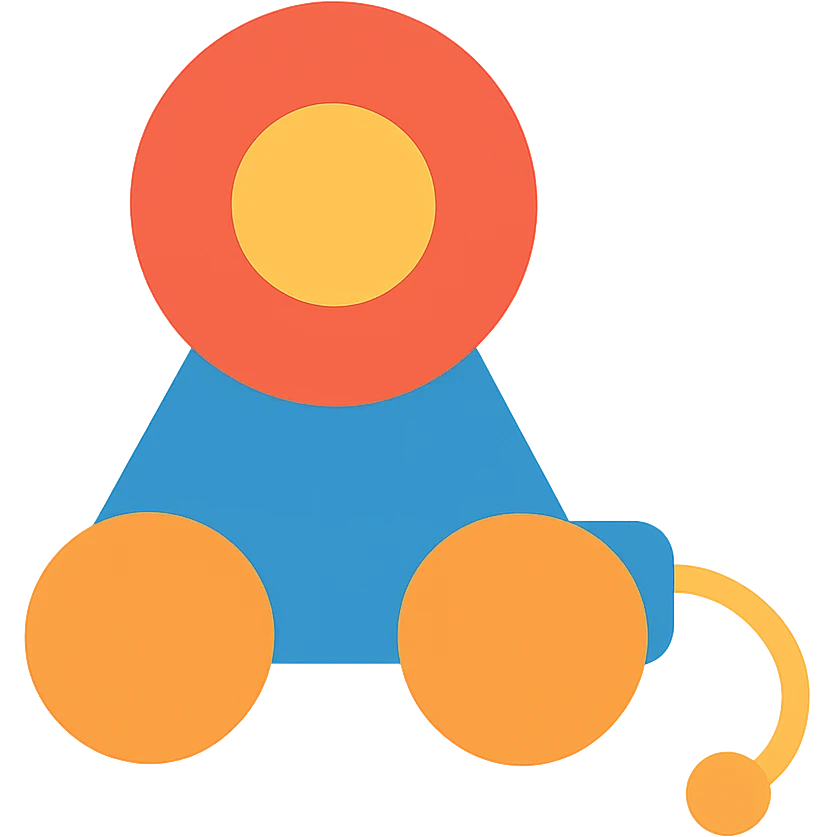 Flat design style toy emoji
