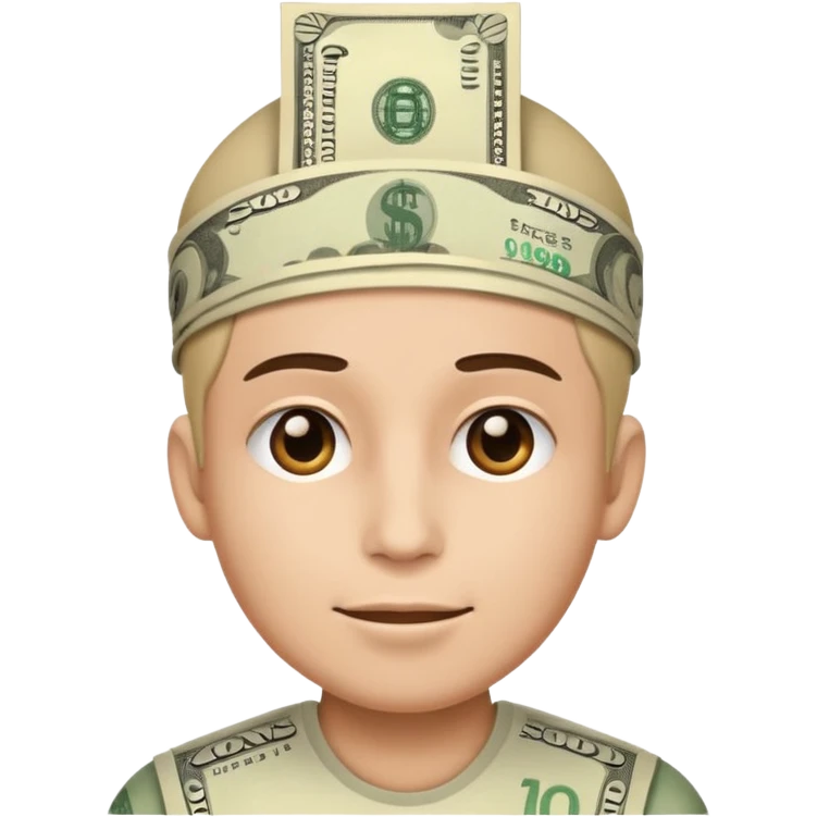 Money on head  emoji
