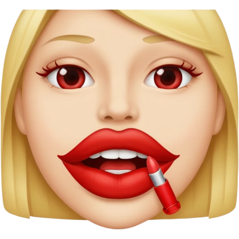 une bouche féminine qui lèche un sexe d'homme emoji