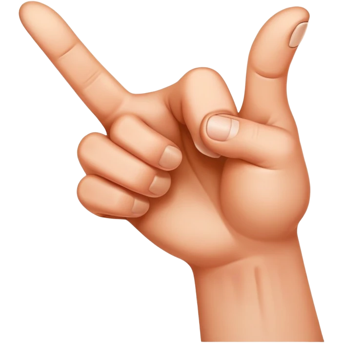 Two pointing fingers  emoji