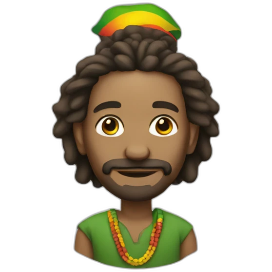 rastafarian white man emoji