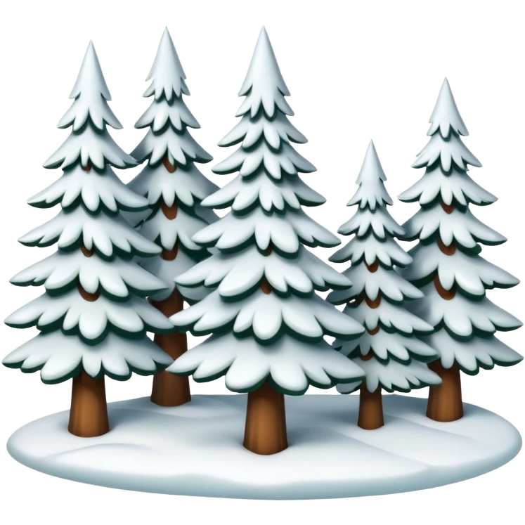 winter forest emoji