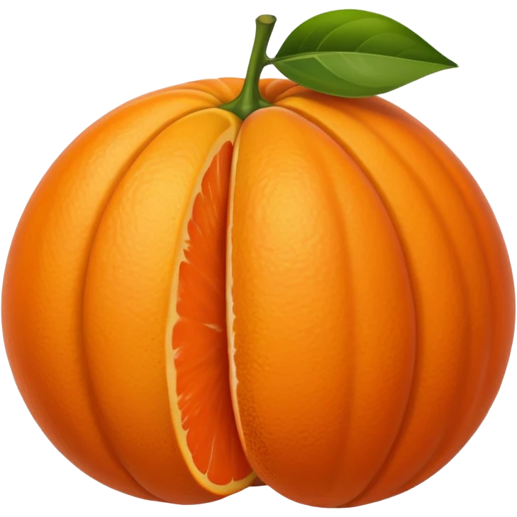 Muscle Orange Fruit emoji