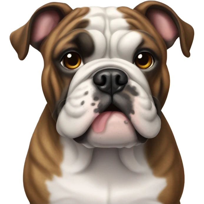 Brindle bulldog  emoji