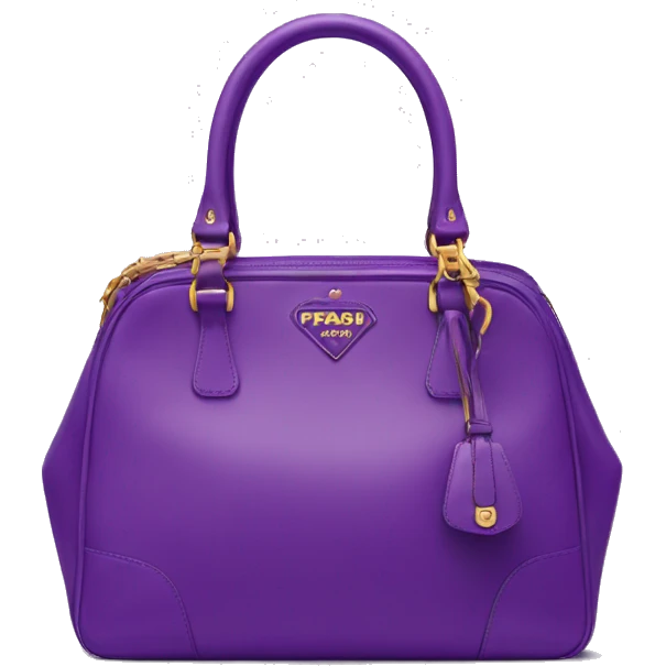 purple bag prada emoji