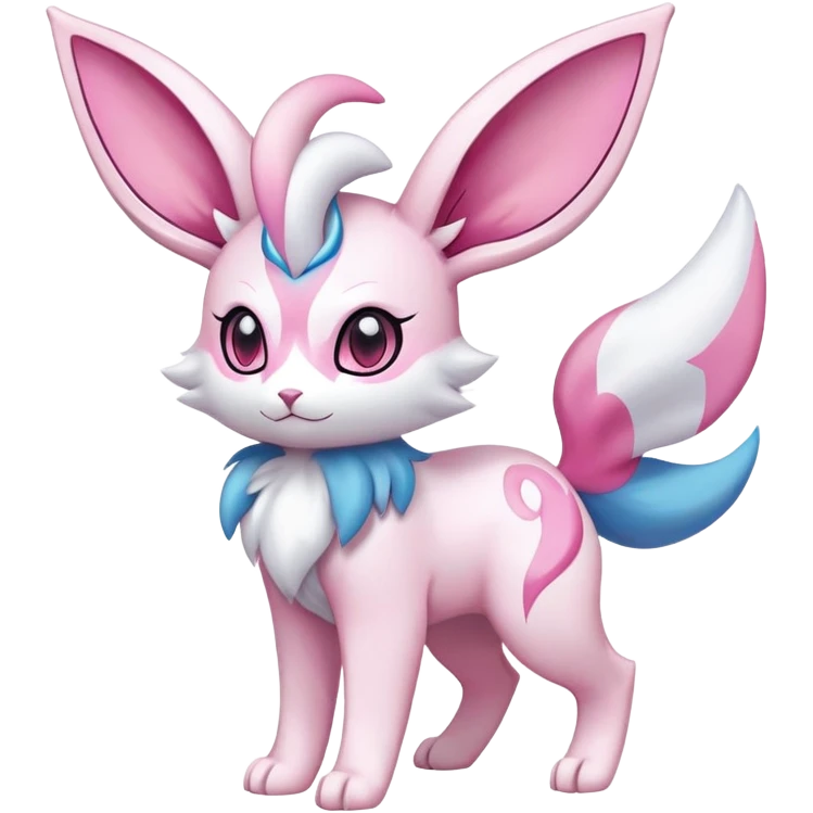 Sylveon-Delcatty-Fakémon-hybrid-creature (full body)  emoji