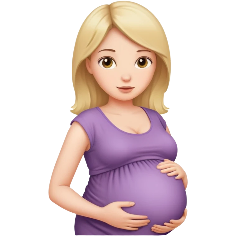 pregnant woman with baby bump emoji