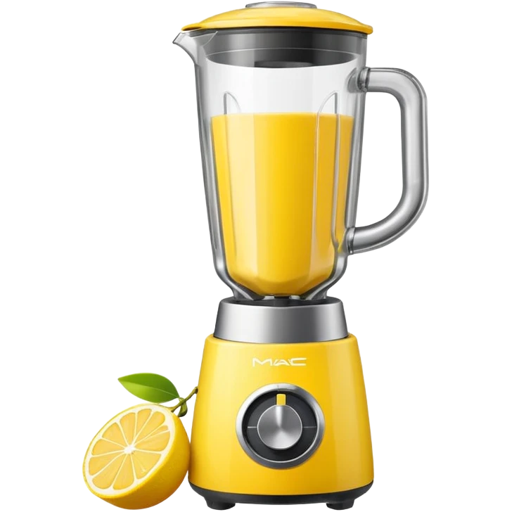mac os icon fruit blender yellow lemon emoji
