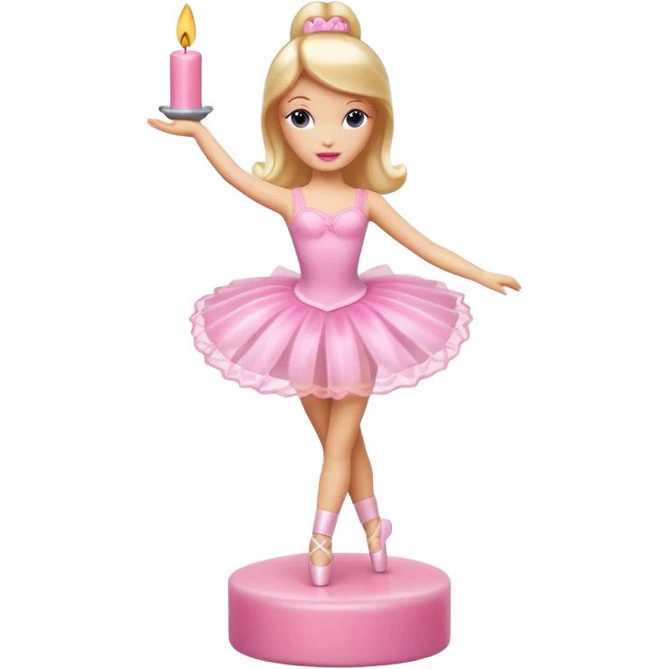 ballerina barbie candle emoji