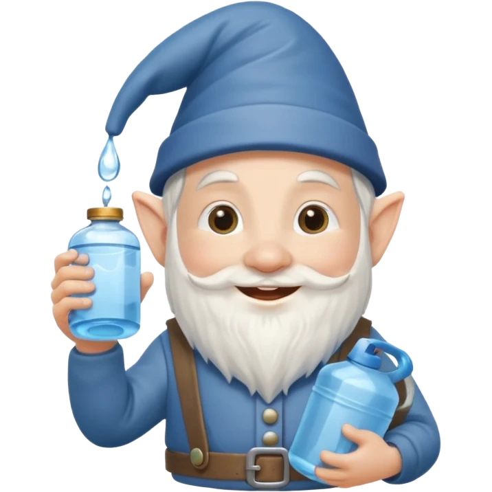 gnome with water can emoji