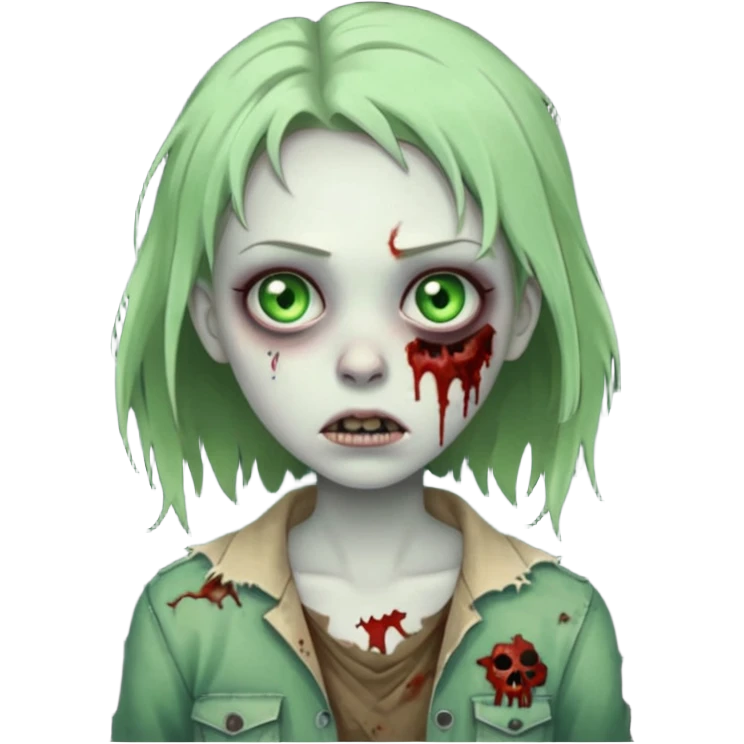 zombie girl emoji