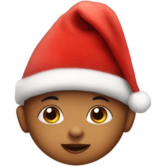 Baby with Santa hat emoji