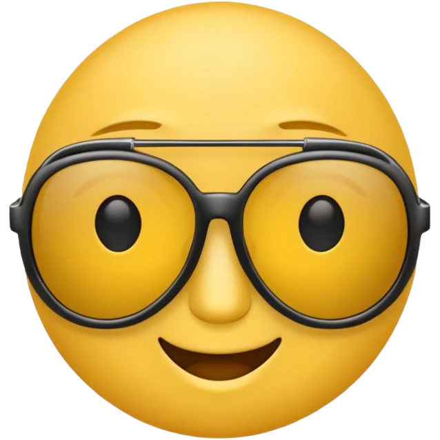 Blank emoji with upside down sunglasses emoji