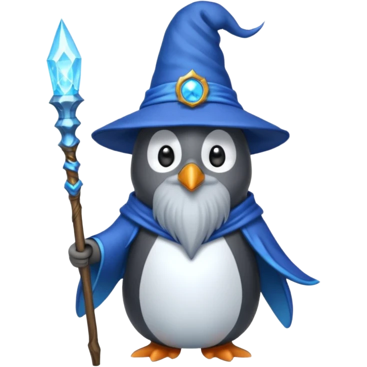 Penguin Wizard emoji