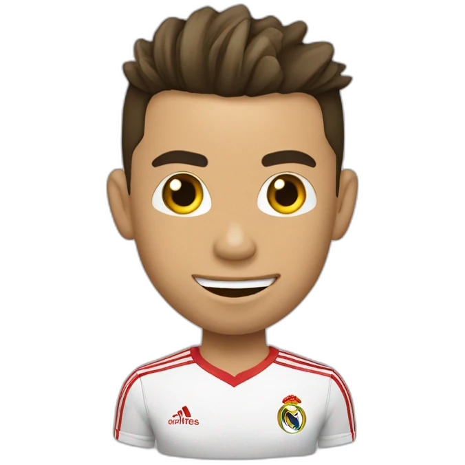 ronaldo embrasse un gars emoji